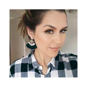 Boho Tassels Black Earrings - NWT